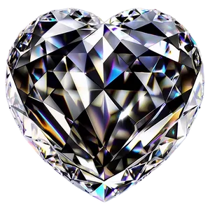 Majestic Diamond Heart Motif Png Hgr9 PNG Image