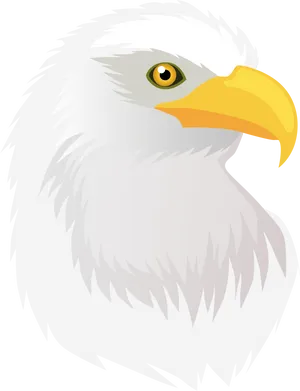 Majestic Eagle Head Vector PNG Image