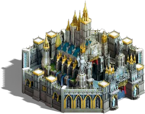 Majestic_ Fantasy_ Castle_ Illustration PNG