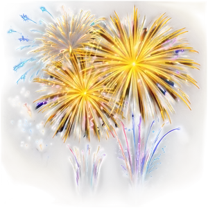 Majestic Gold Fireworks Png Eoh97 PNG Image