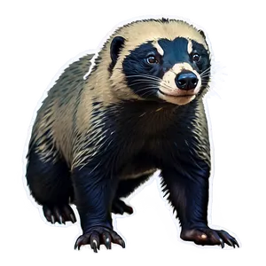 Majestic Honey Badger Pose Png Fud83 PNG Image