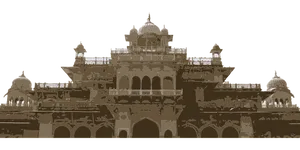 Majestic_ Indian_ Palace_ Night_ Illustration PNG Image