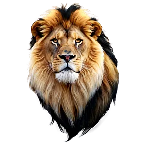 Majestic Lion Portrait Png 06122024 PNG Image