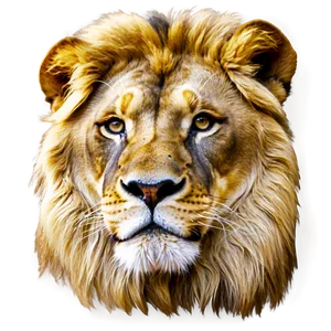 Majestic Lion Portrait Png Nro49 PNG Image