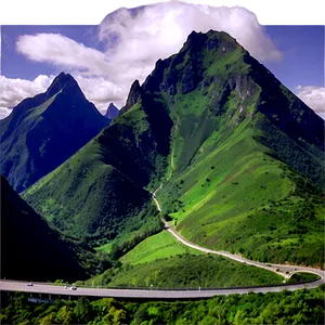 Majestic Mountain Pass PNG Jpu63 PNG