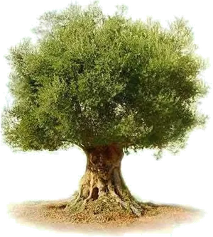 Majestic Olive Tree PNG Image