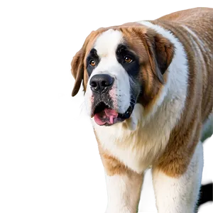 Majestic St Bernard Standing Png 97 PNG Image