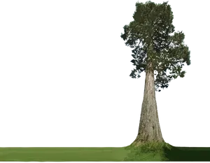 Majestic_ Tree_ Trunk_with_ Foliage.png PNG Image