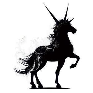 Majestic Unicorn Silhouette Png Prp PNG Image