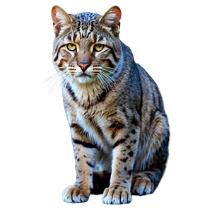 Majestic Wildcat Artwork Png 06132024 PNG Image