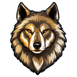 Majestic Wolf Face Art Png Arg PNG Image