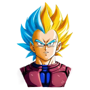 Majin Vegeta Vs Goku Hair Png Qwd66 PNG Image