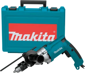 Makita Electric Drillwith Case PNG Image