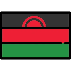 Malawi Flag Graphic PNG Image