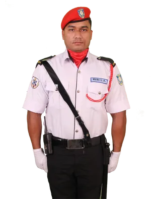 Malaysian Security Guard Uniform PNG Image