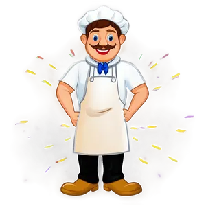 Male Baker Cartoon Png 06292024 PNG Image