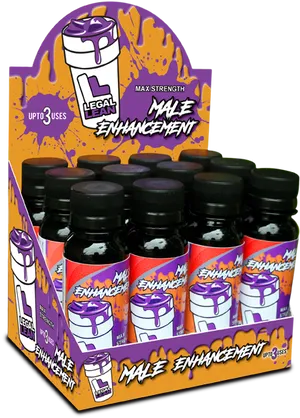 Male Enhancement Supplement Display PNG Image