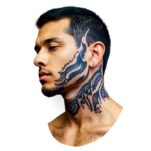 Male Neck Tattoo Gallery Png 06122024 PNG Image