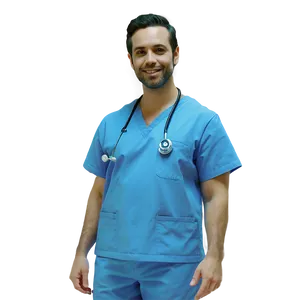 Male Nurse In Scrubs Png 4 PNG Image