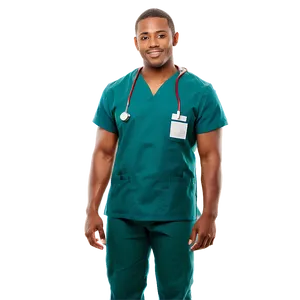 Male Nurse In Uniform Png 06292024 PNG Image