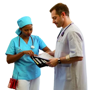 Male Nurse Working Hard Png Pjj84 PNG Image