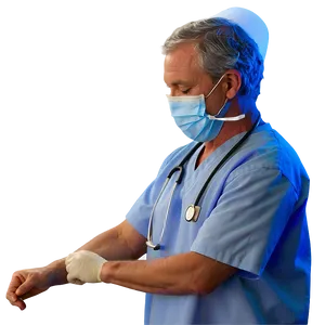 Male Nurse Working Hard Png Qgi PNG Image