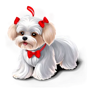 Maltese With Bow Png 51 PNG Image