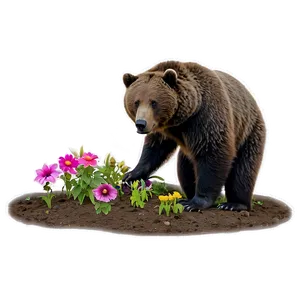 Mama Bear Gardening Activity Png 77 PNG Image