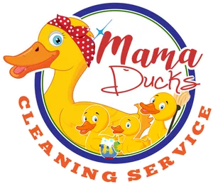 Mama Ducks Cleaning Service Logo PNG Image