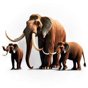 Mammoth Family Scene Png 38 PNG Image