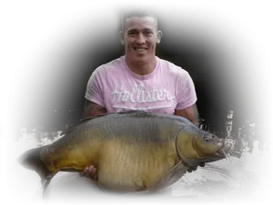 Man Holding Large Carp PNG Image