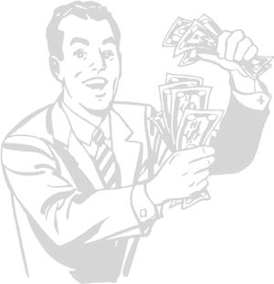 Man Holding Winning Lottery Tickets PNG Image