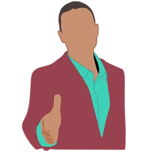 Man Offering Handshake Vector PNG Image