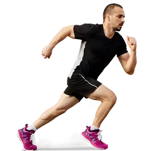 Man Running A PNG Image