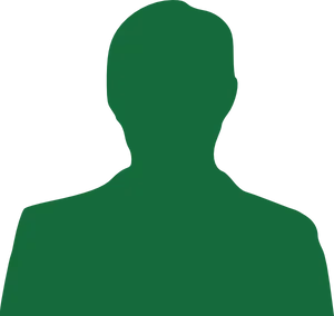 Man Silhouette Profile View PNG Image