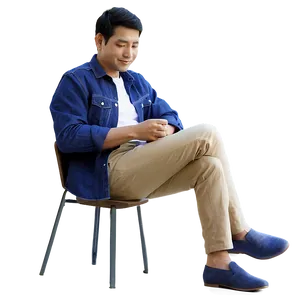 Man Sitting Alone Png Ccb PNG Image