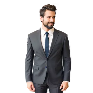 Man Suit Profile Png Clv PNG Image