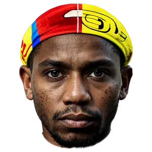 Man With Headband Portrait PNG Image