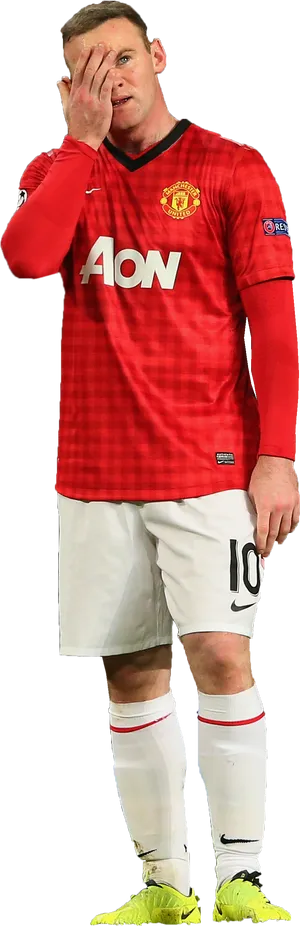 Manchester United Player Gesture PNG Image