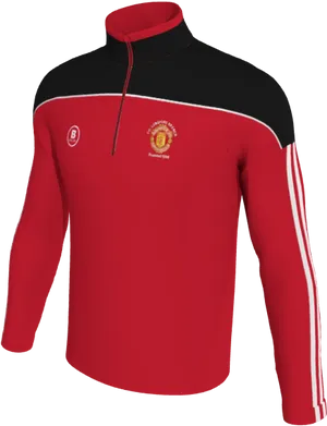 Manchester United Red Training Top PNG Image