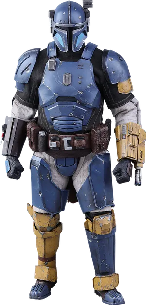 Mandalorian Blue Armor PNG Image