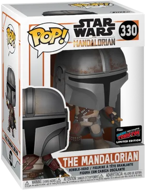 Mandalorian Funko Pop330 Limited Edition PNG Image