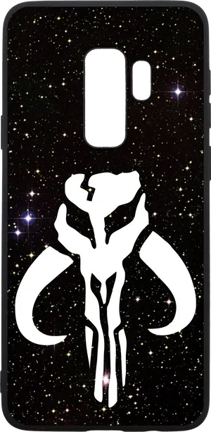 Mandalorian Symbol Space Background Phone Case PNG Image