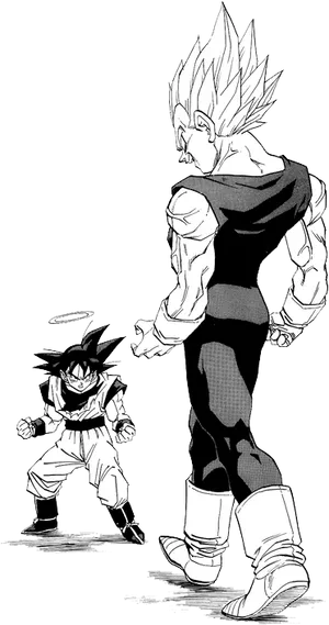 Manga_ Showdown_ Between_ Two_ Characters PNG
