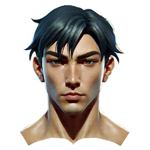 Manga Style Head Drawing Png Qtb88 PNG Image