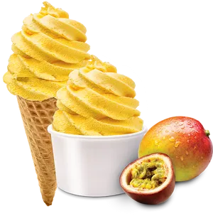 Mango_ Frozen_ Yogurt_ Delight PNG Image