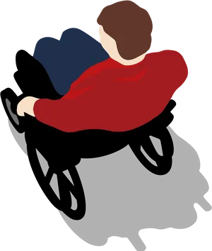 Manin Red Sweater Vector Art PNG Image