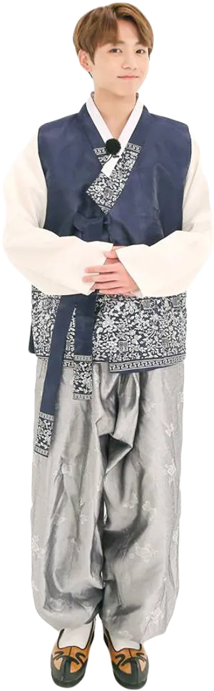 Manin Traditional Korean Hanbok PNG Image