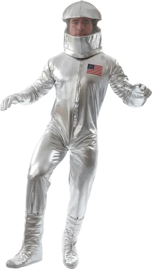 Manin Vintage Spacesuit Costume PNG