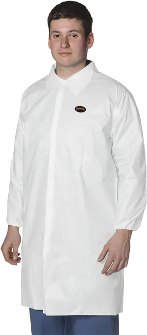 Manin White Lab Coat PNG Image